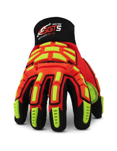 Guantes de Trabajo HexArmor GGT5 Extra Grande Alta Visibilidad 2
