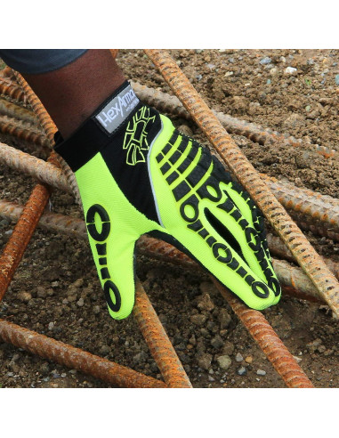 Guantes de Trabajo HexArmor 4026 Alta Visibilidad Pequeño