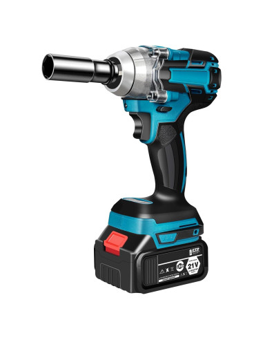 Llave de impacto inalámbrica HIYTCU 21V 320Nm con 6 manguitos