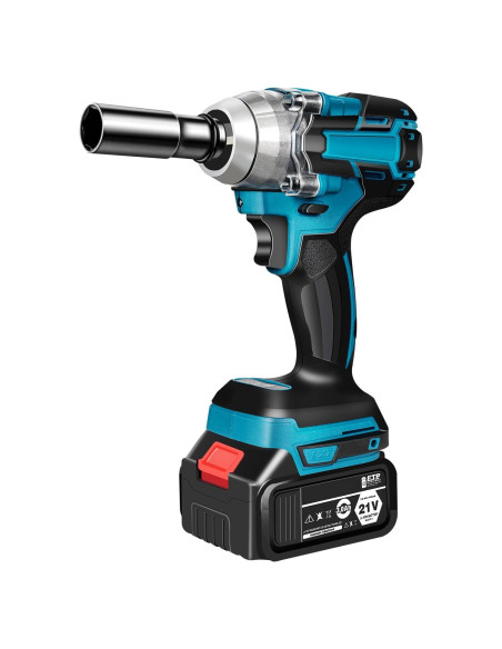 Llave de impacto inalámbrica HIYTCU 21V 320Nm con 6 manguitos Llave de impacto inalámbrica HIYTCU 21V 320Nm con 6 manguitos