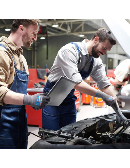 Guantes de Trabajo KAYGO KG18NB Nitrilo Táctiles 3 Pares