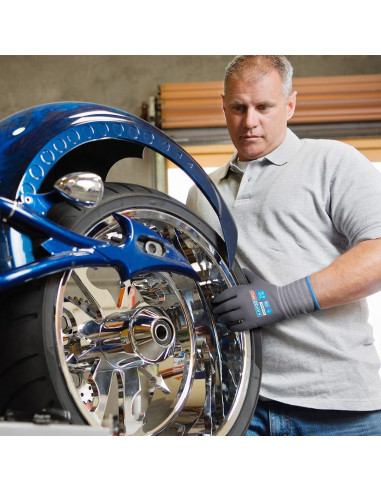 Guantes de Trabajo KAYGO KG18NB Nitrilo Táctiles 3 Pares