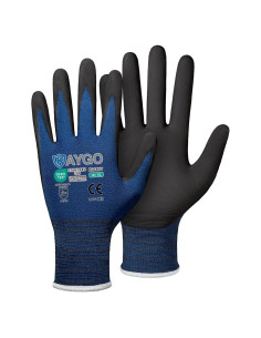 Guantes de Trabajo KAYGO KG18NB Nitrilo Transpirables 3 Pares