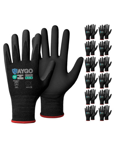 Guantes de Trabajo KAYGO Safety MicroFoam Nitrilo 12 Pares