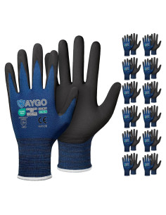 Guantes de Trabajo KAYGO KG18NB Nitrilo MicroFoam XL 12 Pares