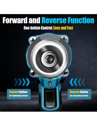 Llave de impacto inalámbrica HIYTCU 21V 320Nm con 6 manguitos