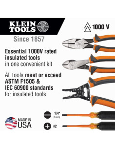 Juego de Herramientas Aisladas Klein Tools 94130 5 Piezas 1000V 2