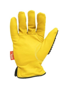 Guantes de trabajo Ironclad ILD-IMPC5-02-S, Cuero, Pequeño, Amarillo 2