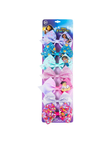 Paquete de Clips de Moño Disney Encanto - 7 Piezas 10 cm