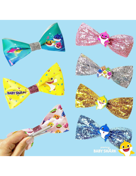 Lazos para el cabello Luv Her Baby Shark - Set 7 piezas