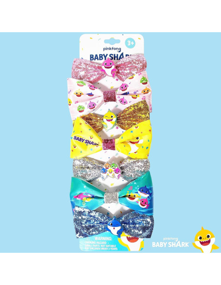 Lazos para el cabello Luv Her Baby Shark - Set 7 piezas