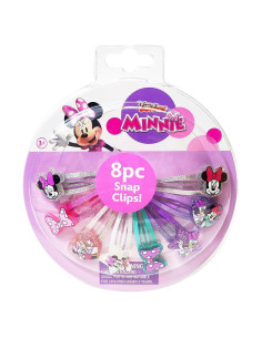 Clips de Cabello Disney Minnie Luv Her 8 Piezas Multicolor