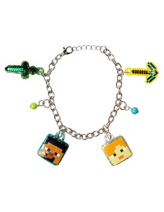Pulsera LUV HER Minecraft con Charms - 19 cm - Niñas 3+