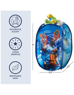 Cesta Plegable Space Jam Idea Nuova 80L para Ropa y Juguetes 2