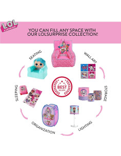 Cesta Plegable Idea Nuova LOL Surprise Rosa 55x34x34 cm 2