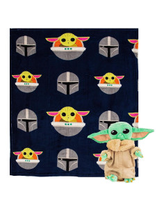 Almohada Abrazo y Manta Star Wars El Mandaloriano 101x127cm