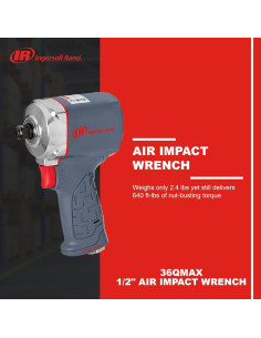 Llave de Impacto Neumática Ingersoll Rand 36QMAX 1/2" 868.1 Nm 2