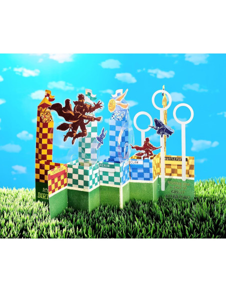 Tarjeta Pop Up Cumpleaños Harry Potter Quidditch 13.65x20.96cm