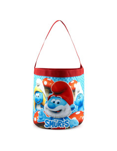 Cesta de Pascua Pitufos | Bolsa de Almacenamiento 20cm