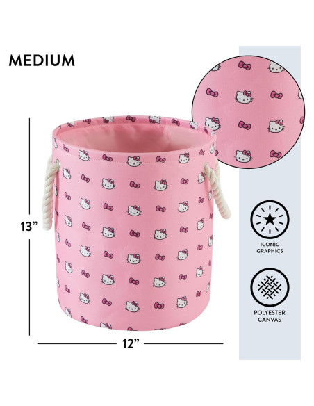 Cestas de Almacenamiento Hello Kitty - Juego de 3 Piezas Rosa Cestas de Almacenamiento Hello Kitty - Juego de 3 Piezas Rosa