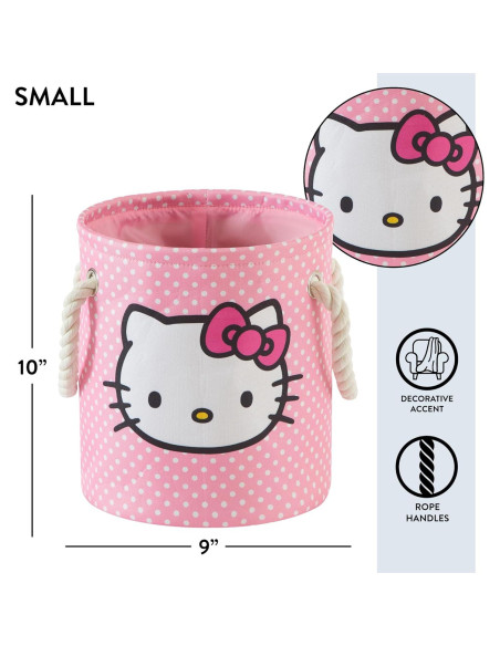 Cestas de Almacenamiento Hello Kitty - Juego de 3 Piezas Rosa Cestas de Almacenamiento Hello Kitty - Juego de 3 Piezas Rosa