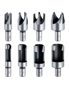 Juego de Brocas para Cortar Tapones de Madera LEONTOOL 8 Piezas