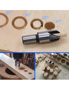 Juego de Brocas para Cortar Tapones de Madera LEONTOOL 8 Piezas 2