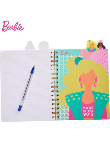 Cuaderno de Pestañas Barbie Diseños Innovadores 96 Páginas