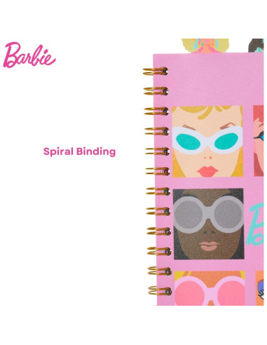 Cuaderno de Pestañas Barbie Diseños Innovadores 96 Páginas