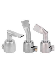 3 Boquillas de Soldadura de Aire Caliente Acero Inoxidable 20mm