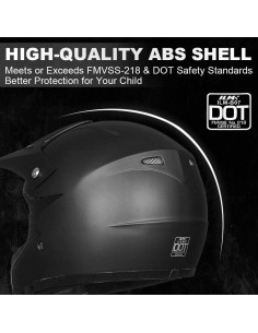 Casco de Motocross ILM para Niños con Gafas y Guantes 2