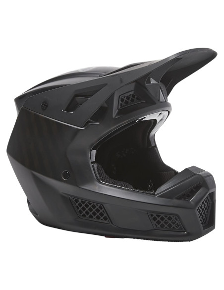 Casco de Motocross Fox Racing V3 RS, Negro Carbón, Pequeño