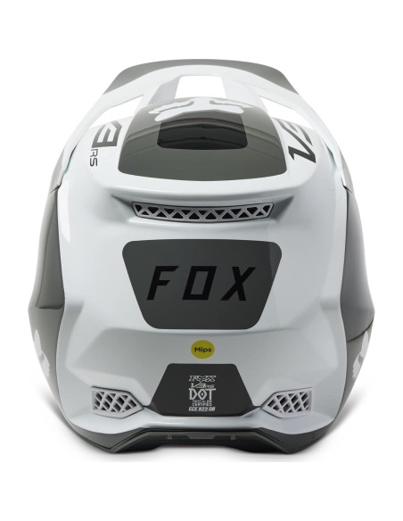 Casco de Motocross Fox Racing V3 RS MIPS Negro/Blanco Pequeño