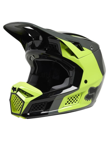 Casco de Motocross Fox Racing V3 RS Amarillo Fluorescente