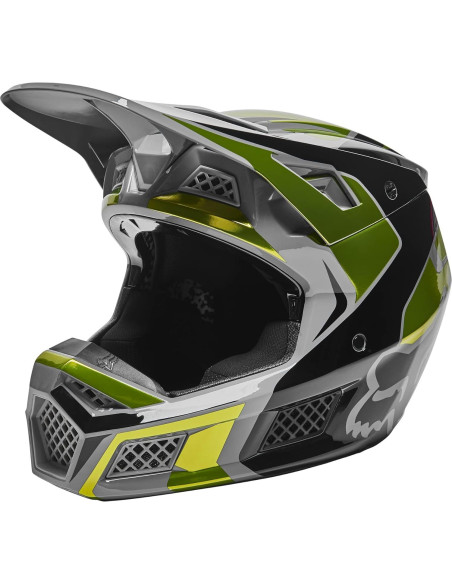 Casco de Motocross Fox Racing V3 RS MIPS Amarillo Pequeño