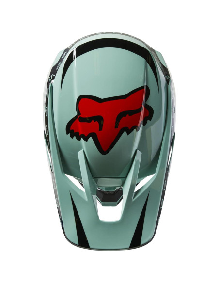 Casco de Motocross Fox Racing V3 RS DVIDE Jade Pequeño