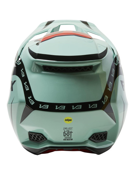 Casco de Motocross Fox Racing V3 RS DVIDE Jade Pequeño