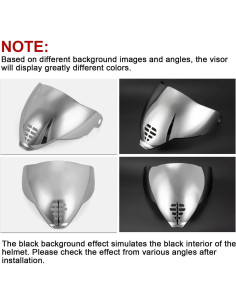 Visor PSLER IC-06 para Casco Icon Airflite Plata 2