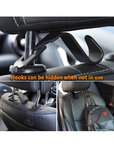 Ganchos de Reposacabezas NHHC para Coche - 4 Pcs Multiusos