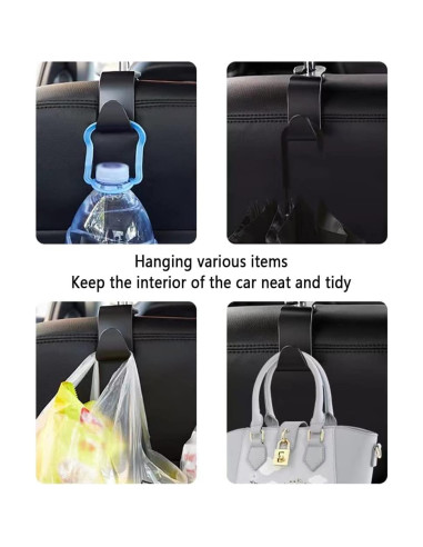 Ganchos de Reposacabezas NHHC para Coche - 4 Pcs Multiusos