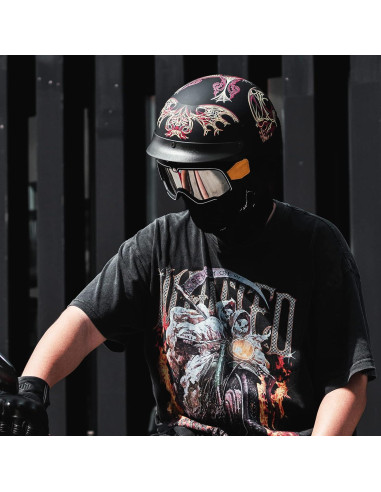 Casco Abierto ILM 210V para Motocicleta Telaraña XL