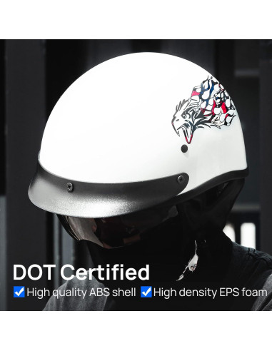 Casco Abierto ILM 210V para Motocicleta Águila X-Large