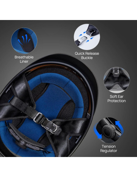 Casco Abierto ILM 210V Calavera Mediano para Motocicleta