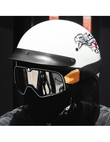 Casco Abierto ILM 210V para Motocicleta Águila X-Large