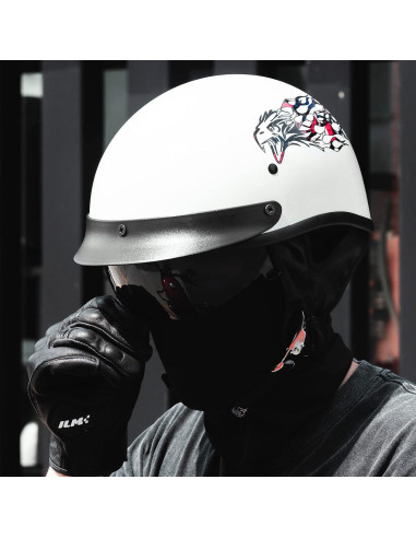 Casco Abierto ILM 210V para Motocicleta Águila X-Large