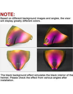 Visor PSLER IC-06 para Casco Icon Airflite Rojo 2