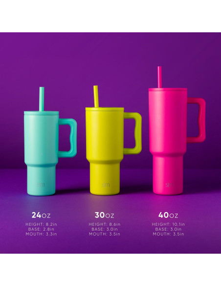 Taza Trek Simple Modern 24 oz con Asa y Tapa Silicona