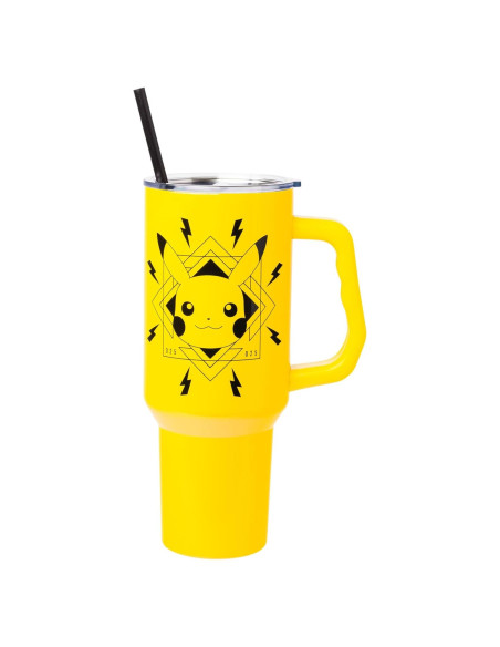 Vaso Acero Inoxidable Silver Buffalo Pikachu 1.18 L con Asa