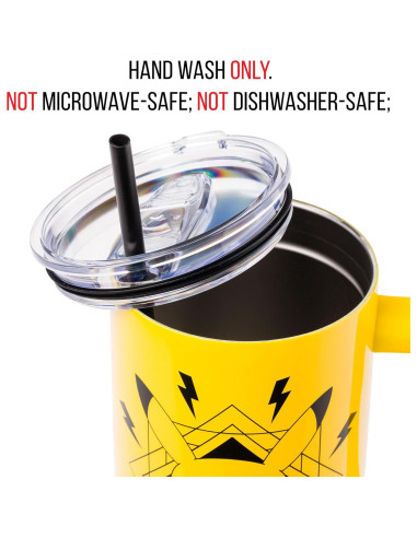 Vaso Acero Inoxidable Silver Buffalo Pikachu 1.18 L con Asa