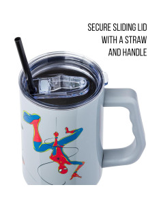 Vaso Acero Inoxidable Silver Buffalo 1.18L Spider-Man 2